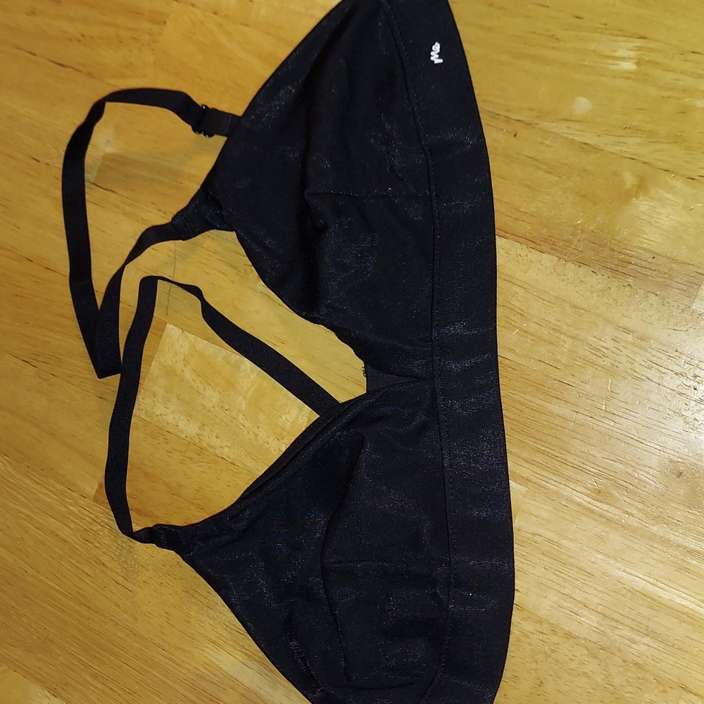 NEW MeUndies Black FeelFree Triangle‎ Bralette Medium